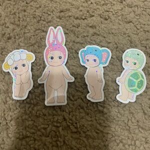 Four Sonny Angel Stickers